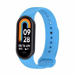 SILIKONIHIHNA MI BAND 8/M8 (11). SININEN