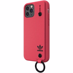 Adidas OR Hand Strap Suojakuori iPhone 12 / iPhone 12 Pro:lle - vaaleanpunainen