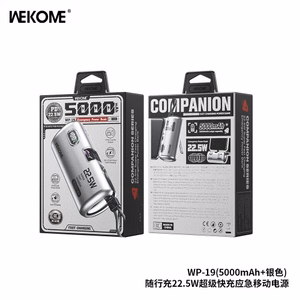 Power Bank WK Design "WP-19" Silver 5000mAh (22.5W)