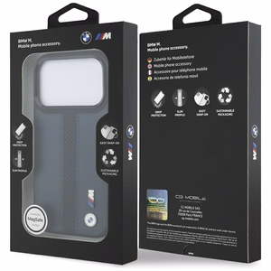 BMW M Perforated Stripe Logo MagSafe Suojakuori iPhone 17 Pro:lle - Laivastonsininen