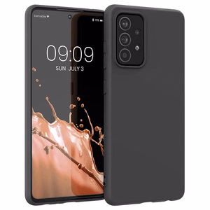 Silikonikotelo Pehmeä joustava kumisuojus Samsung Galaxy A22 4G musta