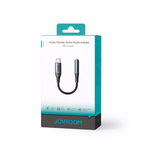 Joyroom SY-C01 USB-C DAC sovitin 3.5 mm mini jack - musta