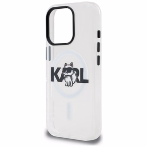 Karl Lagerfeld IML Choupette Sketch Logo MagSafe Suojakuori iPhone 16 Pro Max - läpinäkyvä