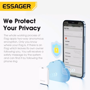Essager "Tag" White Intelligent Bluetooth Finder / Tracker Pendant