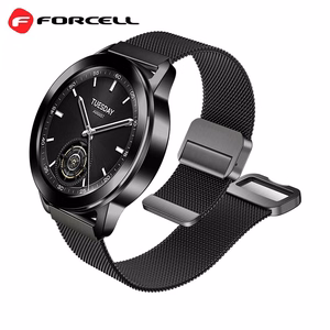 Hihna Samsung Galaxy Watchille Forcell F-Design FS11 magneettinen teräs 22 mm musta