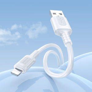 Borofone kaapeli BX111 Feliz - USB - Lightning - 2,4A 1 m valkoinen