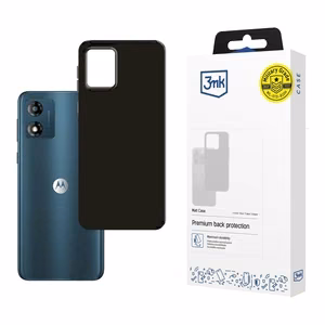 3mk Matt Case Motorola Moto E13:lle - musta