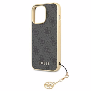 Guess GUHCP13XGF4GGR iPhone 13 Pro Max 6.7" harmaa/harmaa kovakotelo 4G Charms kokoelma