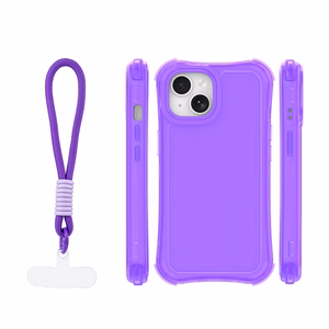 Safepop suojakuori hihnalla iPhone 15 6,1" violetti