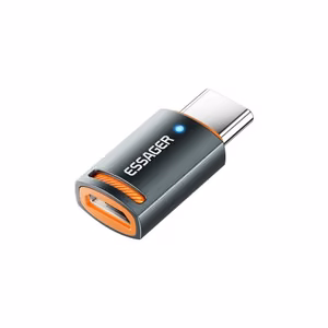 Adapter Essager "HuntC" black (In: MicroUSB / Out: Type-C)