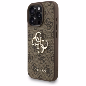 Guess 4G Strap 4G Classic Logo Suojakuori iPhone 16 Pro:lle - ruskea