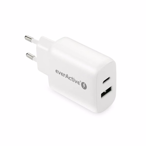 Laturi 1 x USB Quick Charge 3.0, 1 x USB-C PD PPS 25 W, valkoinen