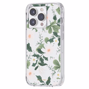 Rifle Paper Clear suojakuori iPhone 14 Pro -laitteelle, Willow -kuvioinen