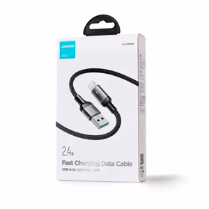 Joyroom Extraordinary Series A10 USB-A / Lightning 2.4A kaapeli 1.2 m - musta