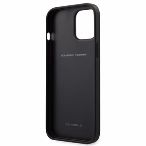Ferrari FEOGOHCP12LBK iPhone 12 Pro Max 6.7" musta/musta kovakotelo Off Track Perforoitu