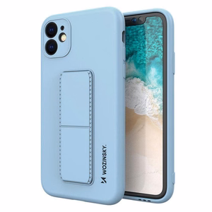 Wozinsky Kickstand Case Silikoni asia jalusta Samsung Galaxy A72 4G vaaleansininen vaaleansininen