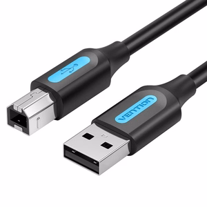 Vention USB 2.0 A-uros–B-uros -kaapeli 3 m, musta, PVC