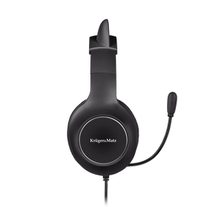 Kruger&Matz Gamer Kids -pelikuulokkeet lapsille, mustat