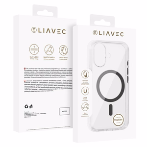 Liavec Pure Suojakuori iPhone 17:lle harmaa
