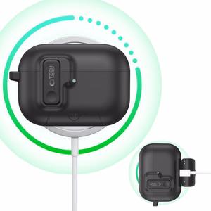 Tech-Protect Slim Hook Suojakuori AirPods Pro 3 -lle - musta
