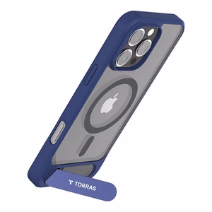 Torras Pstand-sarjan kotelo iPhone 16 Pro (sininen)