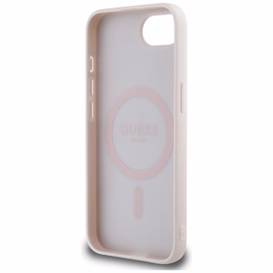 GUESS Peony Script Logo MagSafe Alkuperäinen Suojakuori iPhone 17e/16e:lle - Ruskea