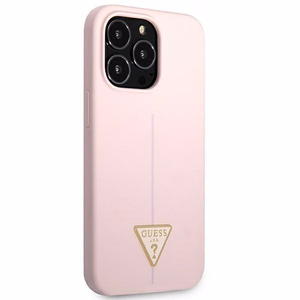 Guess Silicone Triangle Suojakuori iPhone 13 Pro / 13 6.1":lle - Violetti