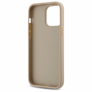 DKNY Quilted Stack Logo Suojakuori iPhone 14 Pro Max:lle - beige