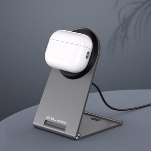 Blavec induktiivinen laturi BQI-01 Qi2 15W magneettinen Magsafe + Raptor kaapeli type C - type C (BQI01-QI2MS) hopeinen
