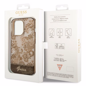 Guess GUHCP14LHGPLHC iPhone 14 Pro 6.1" okra kovakotelo Porcelain kokoelma