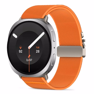 Tech-Protect Nylon Clasp -ranneke mallille Samsung Galaxy Watch 40/44/46 mm – oranssi