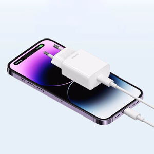 Cuktech wall power adapter 20 W USB-C, EU plug – white