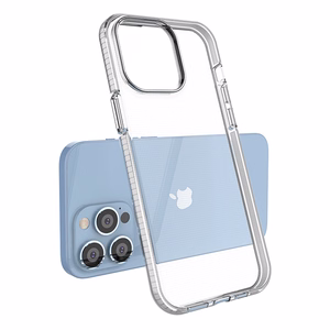 Spring Case kotelo iPhone 14 Pro Max silikoni suojus kehys musta