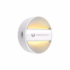 LED yövalo pyöreä PURE FLC-20 ALMA PIR valkoinen 500mAh Forever Light