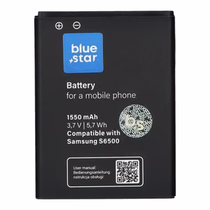 Akku Samsung Galaxy Mini 2 S6500 / Galaxy Young S6310 / Galaxy Ace Plus S7500:lle 1550 mAh Blue Star Premium