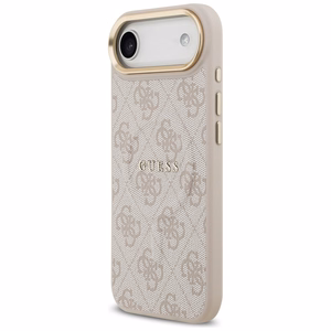 Guess 4G PU Classic Logo MagSafe suojakuori iPhone 17 Air:lle - vaaleanpunainen