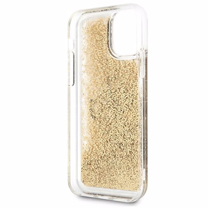 Guess 4G Big Liquid Glitter suojakuori iPhone 11 6.1" / Xr:lle - kultainen