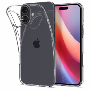 Spigen Liquid Crystal iPhone 16 Plus Suojakuori - kirkas