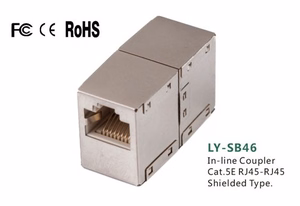 RJ45-liitin UTP CAT5E:lle, suojattu