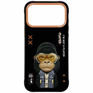 Nimmy Cool&Cute 2.0 Gorilla Suojakuori iPhone 17 Pro Max:lle - Musta