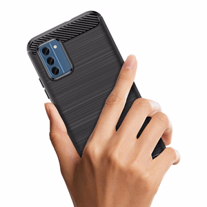 Carbon Case silikoninen suojakuori Nokia C300:lle - musta