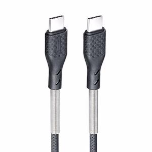 Forcell F-Energy QC4.0 PD 5A 100W Carbon kaapeli USB-C - USB-C 1 m CB-04C musta