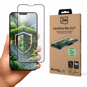 Karkaistu lasi 3mk HardGlass Max Eco Apple iPhone 13/13 Pro/14:lle