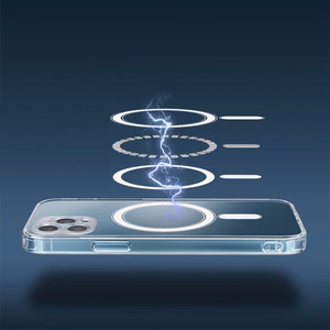 TFO Anti Shock 1,5 mm Mag suojakuori iPhone 17 Pro Max 6,9″ / iPhone 18 Pro Max 6,9″ -puhelimelle kamerasuojuksella – läpinäkyvä ja valkoinen