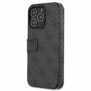 Guess GUBKP13X4GMGGR iPhone 13 Pro Max 6.7" Harmaa/Harmaa Lompakkokuori 4G Big Metal Logo