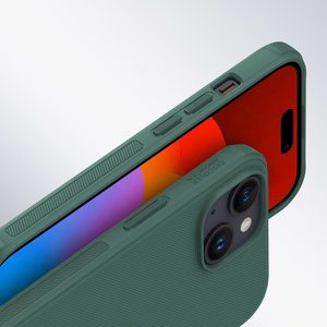 Nillkin Super Frosted Shield Pro -suojakuori iPhone 15 Plus:lle - musta