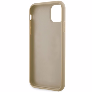 Guess GUHCN61HG4SGD Suojakuori iPhone 11 / Xr:lle - kultainen Glitter Script Big 4G