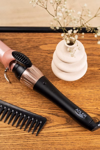 Adler AD 2118 – keraaminen kiharrin, 32 mm, enintään 200 °C, 56 W, musta/pinkki