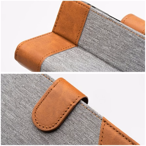 Läppäsuojakuori iPhone 16 Pro Max:lle Jeans Book harmaa