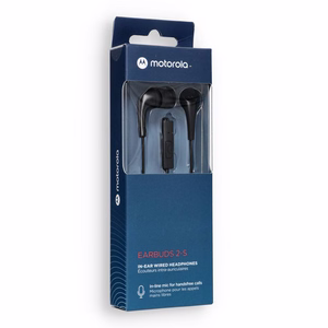 Langalliset kuulokkeet jack mikrofonilla 3,5mm MOTOROLA Ear Buds 2-S musta